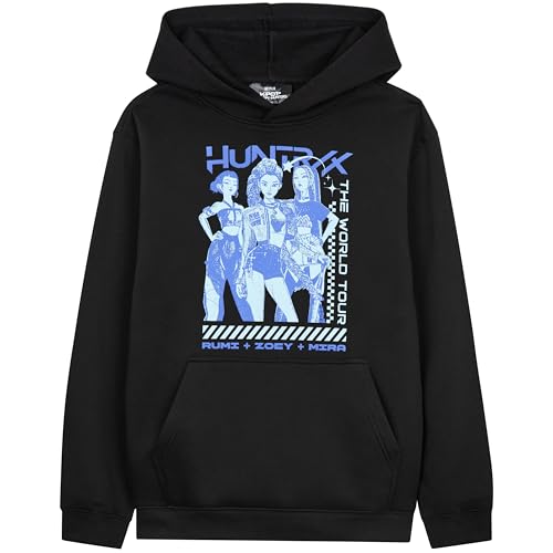 Get Trend KPop Demon Hunters Huntrix Hoodies Black/Blue