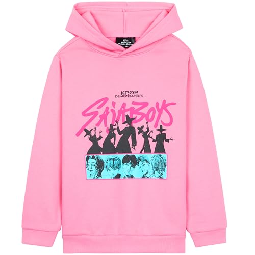 Get Trend Pink Saja Boys Hoodies for Girls (11-12 Years)