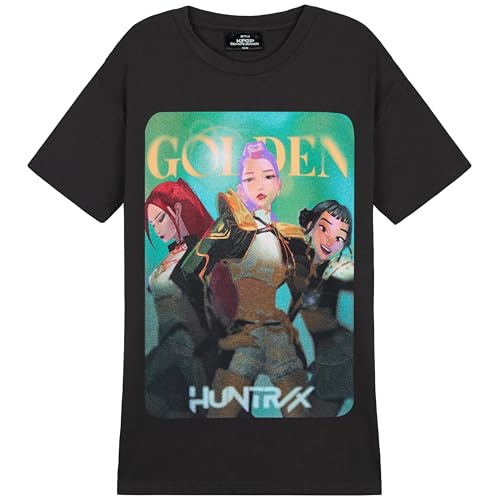 KPop Demon Hunters Huntrix Crew Neck Cotton T-Shirt