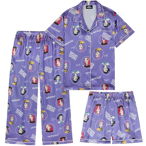Get Trend Huntrix Girls Satin Pyjama Set (9-10 Years)