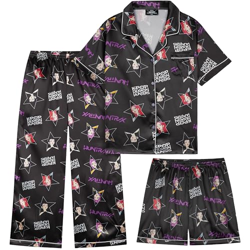 Get Trend Huntrix Girls Satin Pyjama Set (5-6 Years)