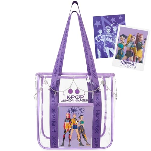 Get Trend KPop Demon Hunters Huntrix Clear Tote Bag