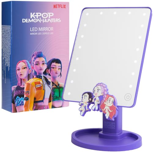 KPop Demon Hunters Huntrix Vanity Makeup Mirror with Lights