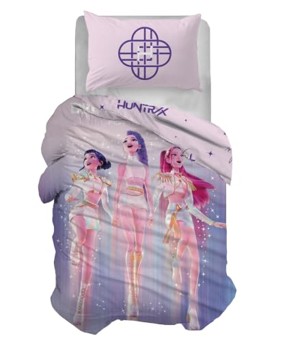Kpop Demon Hunters Duvet Cover Set, Cotton, Bag + Pillowcase